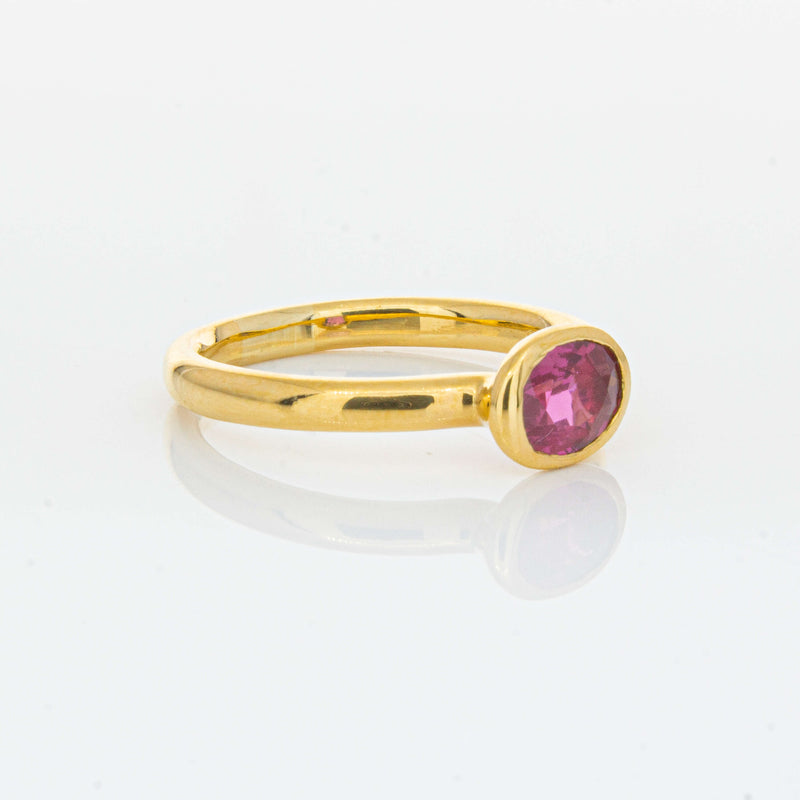 Deja Vu 22ct Yellow Gold 1.07ct Ruby Ring-Ring-Walker & Hall