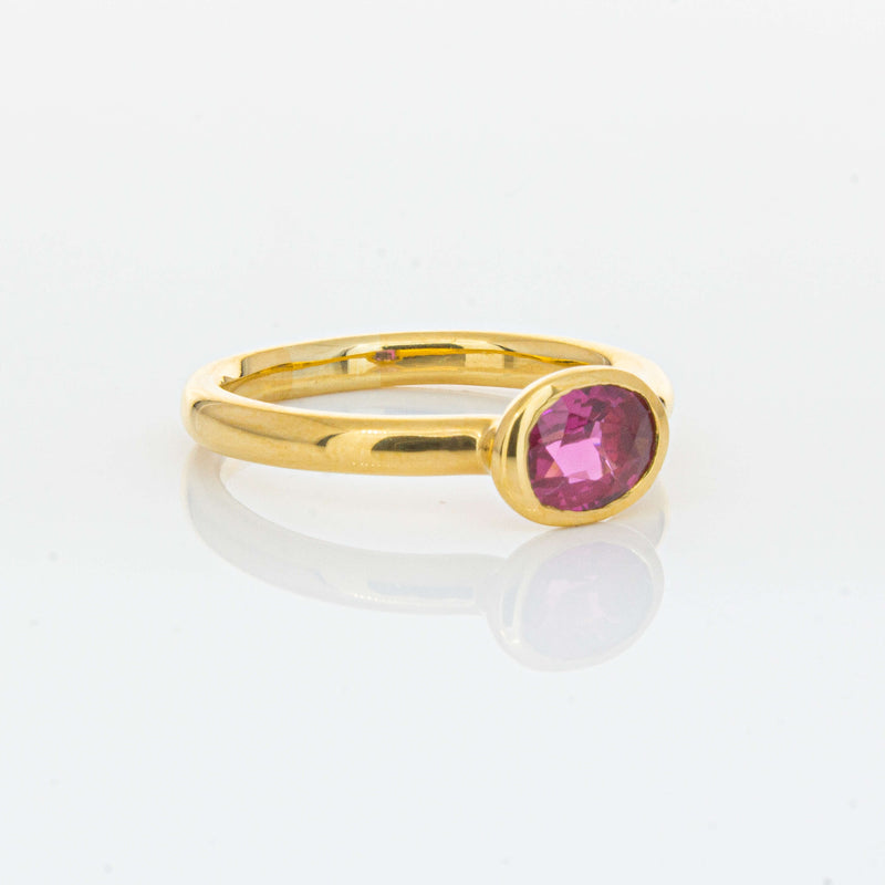 Deja Vu 22ct Yellow Gold 1.07ct Ruby Ring-Ring-Walker & Hall