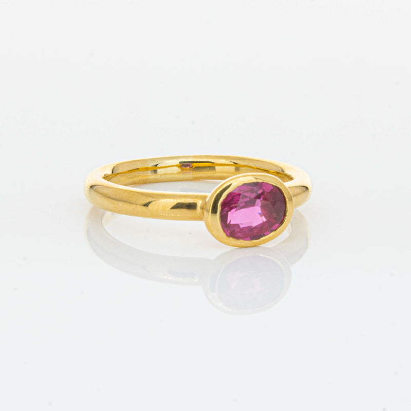 Deja Vu 22ct Yellow Gold 1.07ct Ruby Ring-Ring-Walker & Hall