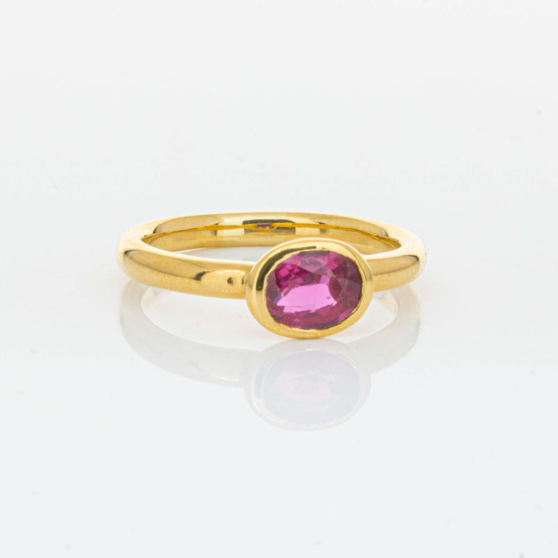 Deja Vu 22ct Yellow Gold 1.07ct Ruby Ring-Ring-Walker & Hall
