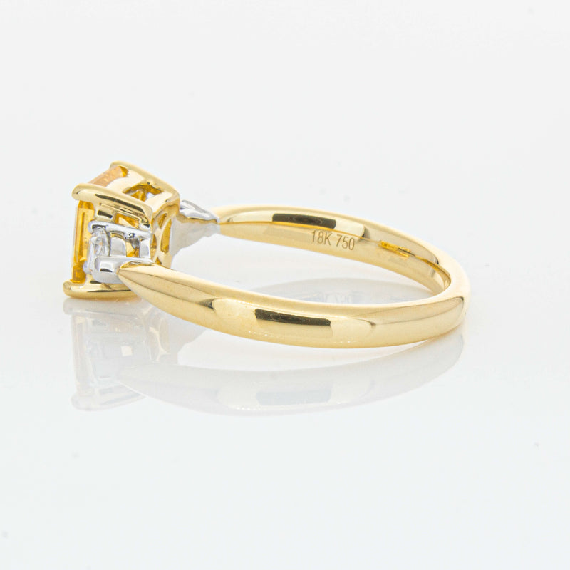 18ct Yellow Gold 1.58ct Golden Sapphire & Diamond Ayla Ring-Ring-Walker & Hall