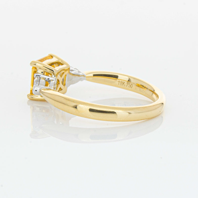 18ct Yellow Gold 1.58ct Golden Sapphire & Diamond Ayla Ring-Ring-Walker & Hall