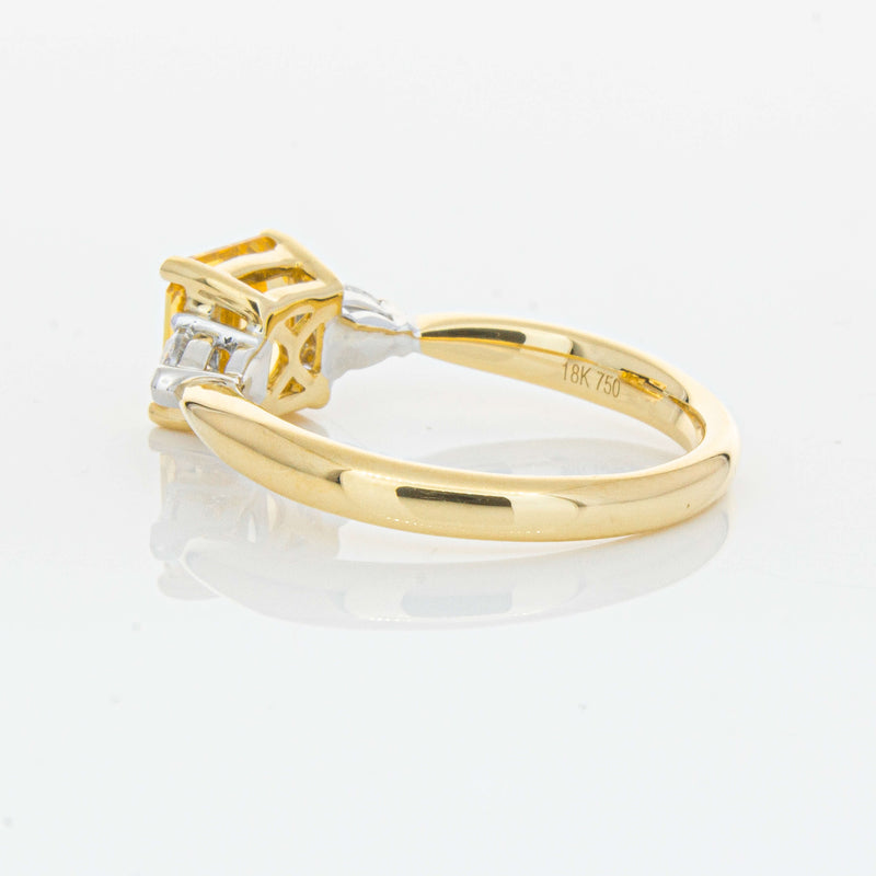 18ct Yellow Gold 1.58ct Golden Sapphire & Diamond Ayla Ring-Ring-Walker & Hall