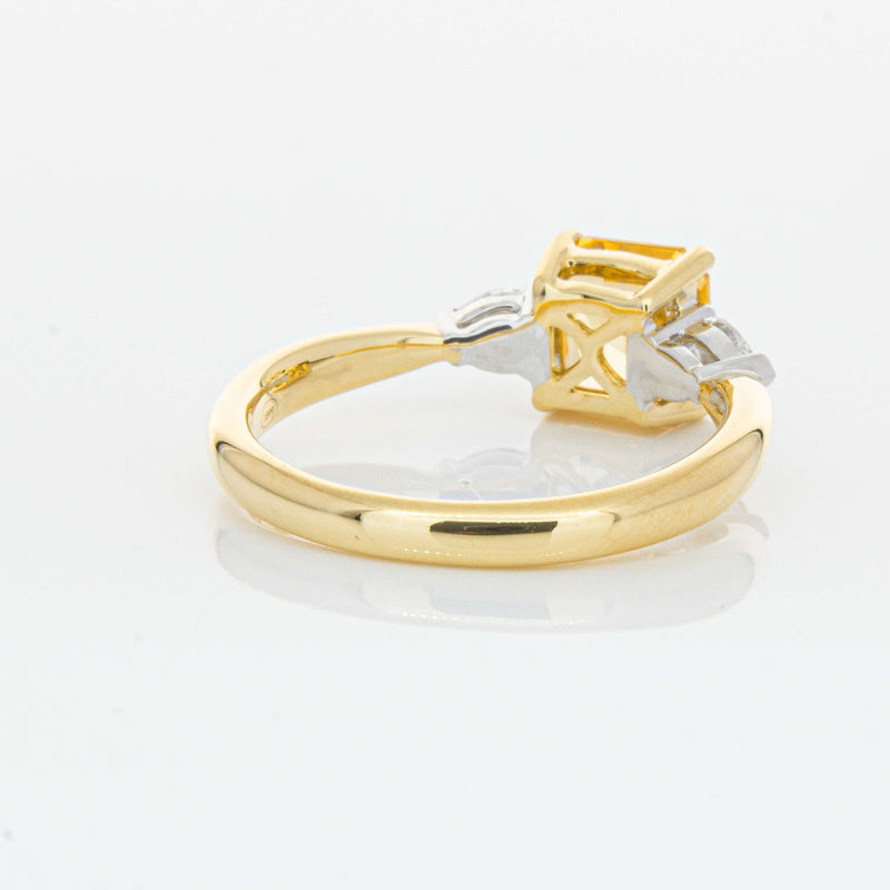 18ct Yellow Gold 1.58ct Golden Sapphire & Diamond Ayla Ring-Ring-Walker & Hall