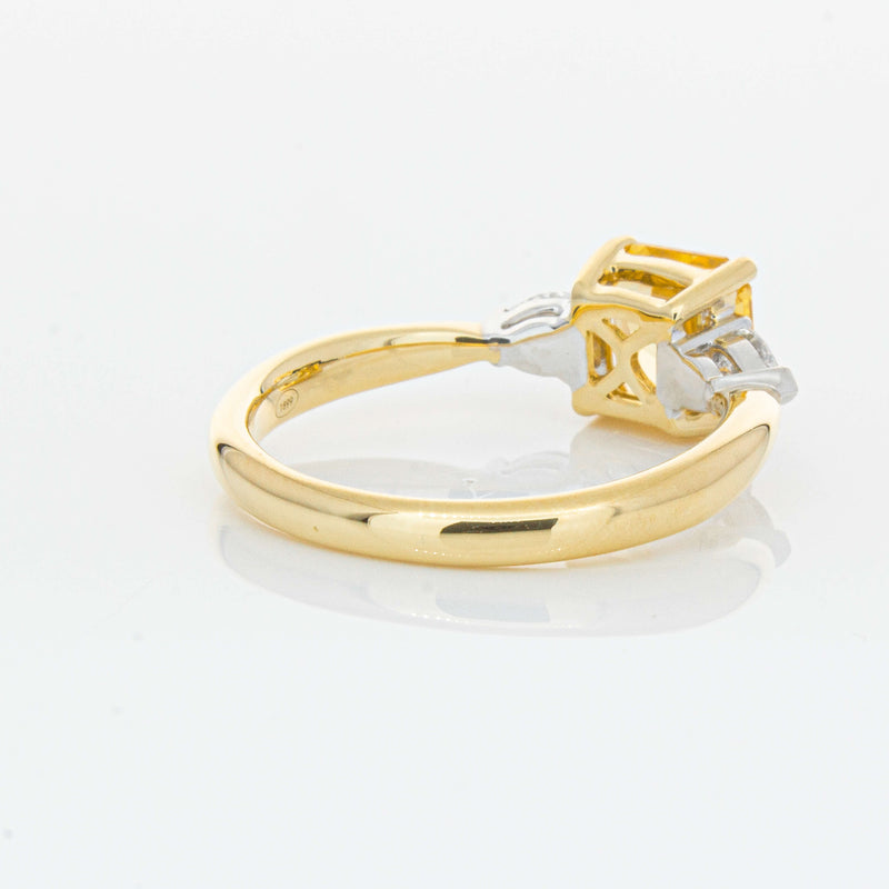 18ct Yellow Gold 1.58ct Golden Sapphire & Diamond Ayla Ring-Ring-Walker & Hall