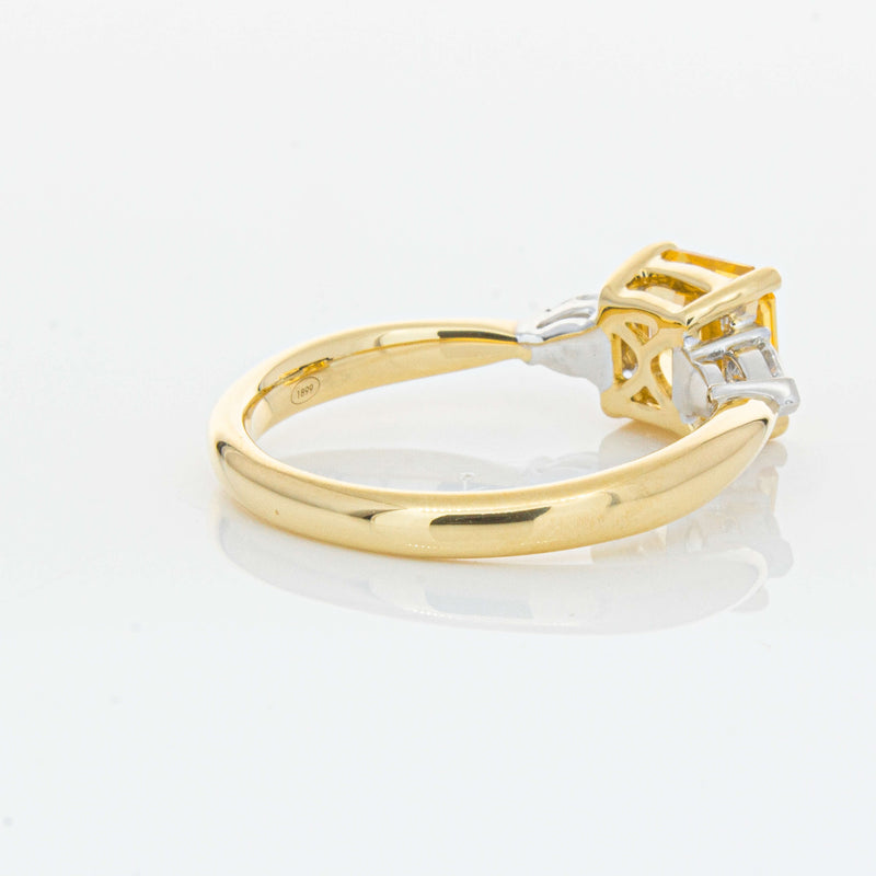 18ct Yellow Gold 1.58ct Golden Sapphire & Diamond Ayla Ring-Ring-Walker & Hall