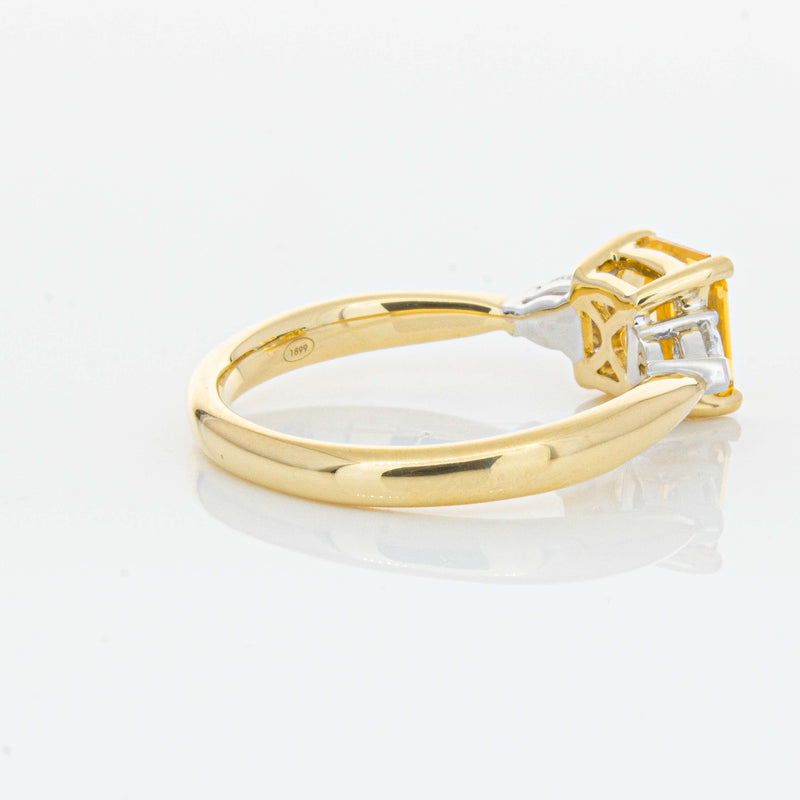 18ct Yellow Gold 1.58ct Golden Sapphire & Diamond Ayla Ring-Ring-Walker & Hall