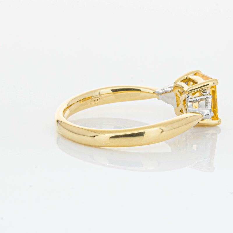 18ct Yellow Gold 1.58ct Golden Sapphire & Diamond Ayla Ring-Ring-Walker & Hall