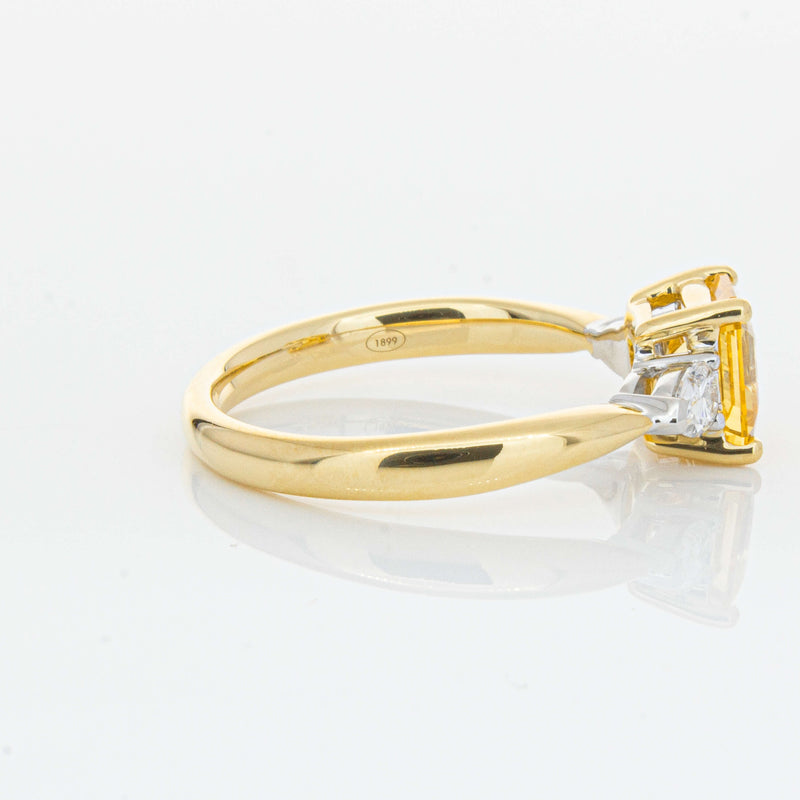 18ct Yellow Gold 1.58ct Golden Sapphire & Diamond Ayla Ring-Ring-Walker & Hall