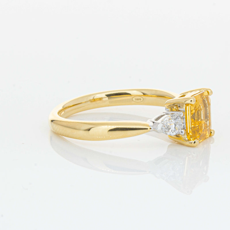 18ct Yellow Gold 1.58ct Golden Sapphire & Diamond Ayla Ring-Ring-Walker & Hall