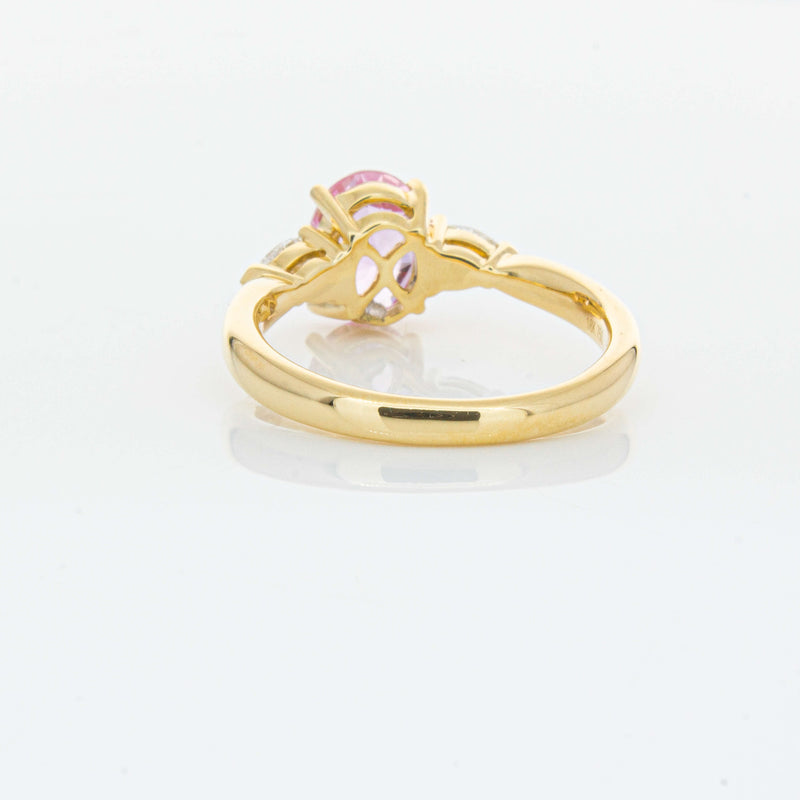 18ct Yellow Gold 1.68ct Pink Sapphire & Diamond Ayla Ring-Ring-Walker & Hall
