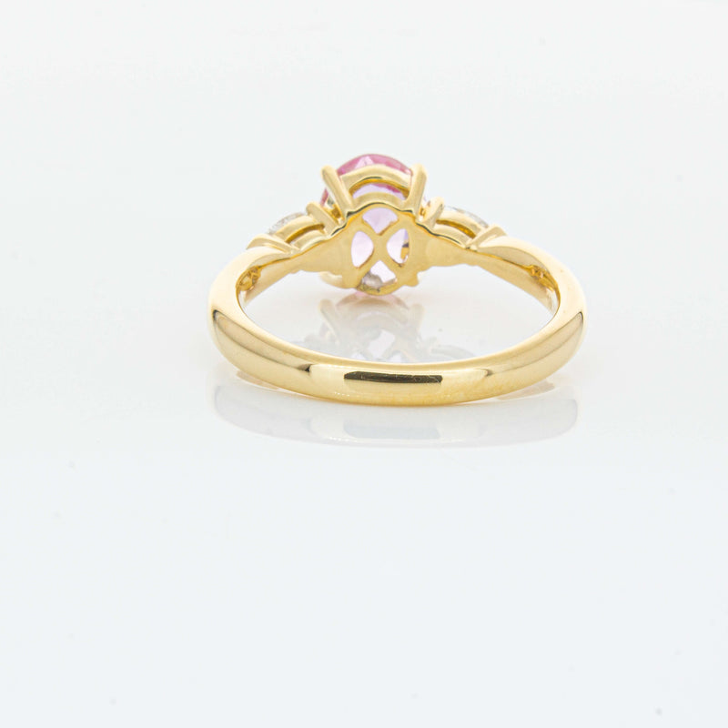 18ct Yellow Gold 1.68ct Pink Sapphire & Diamond Ayla Ring-Ring-Walker & Hall
