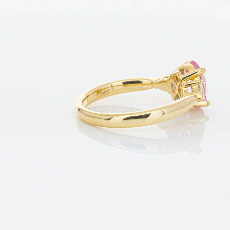 18ct Yellow Gold 1.68ct Pink Sapphire & Diamond Ayla Ring-Ring-Walker & Hall