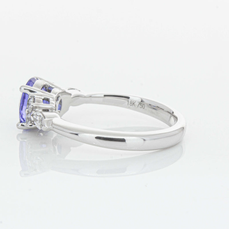18ct White Gold 1.80ct Sapphire & Diamond Oriana Ring-Ring-Walker & Hall
