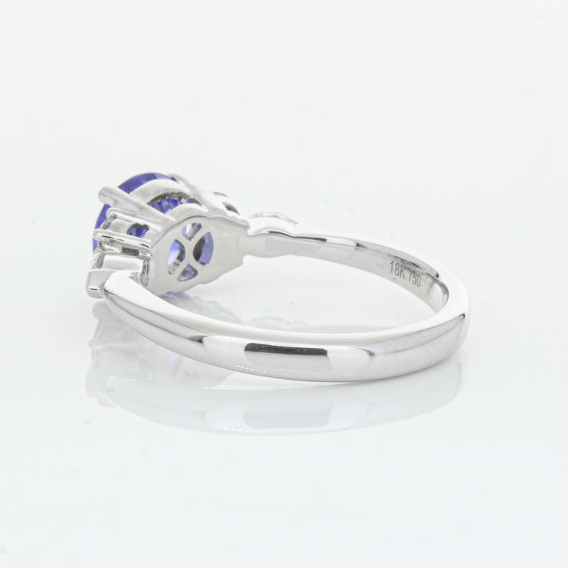 18ct White Gold 1.80ct Sapphire & Diamond Oriana Ring-Ring-Walker & Hall