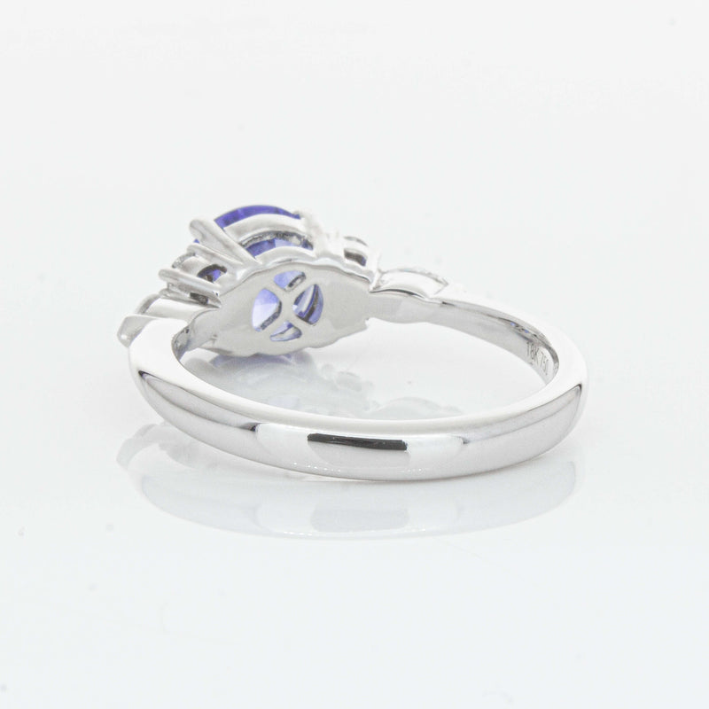 18ct White Gold 1.80ct Sapphire & Diamond Oriana Ring-Ring-Walker & Hall