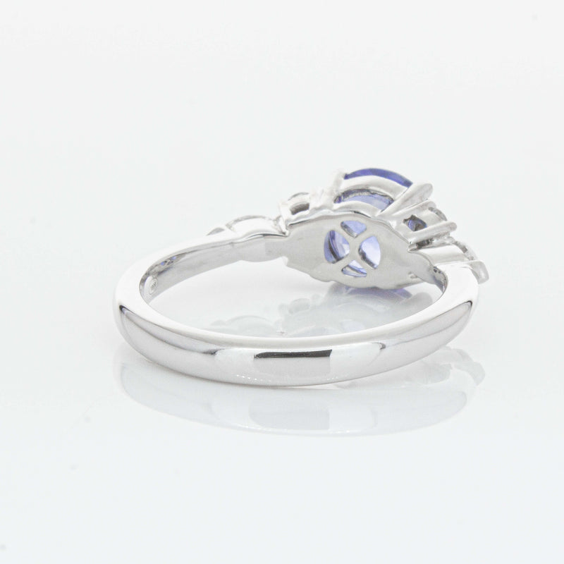 18ct White Gold 1.80ct Sapphire & Diamond Oriana Ring-Ring-Walker & Hall