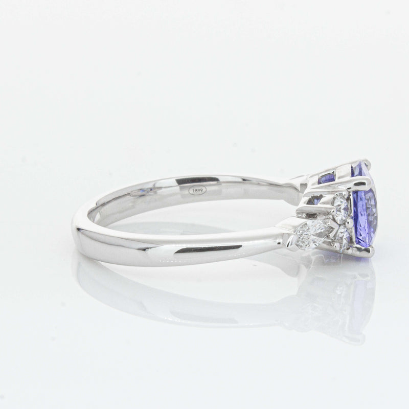 18ct White Gold 1.80ct Sapphire & Diamond Oriana Ring-Ring-Walker & Hall