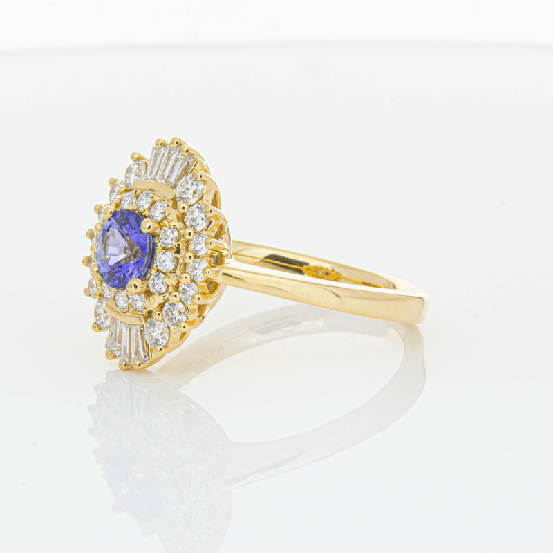 18ct Yellow Gold .71ct Sapphire & Diamond Kira Ring-Ring-Walker & Hall