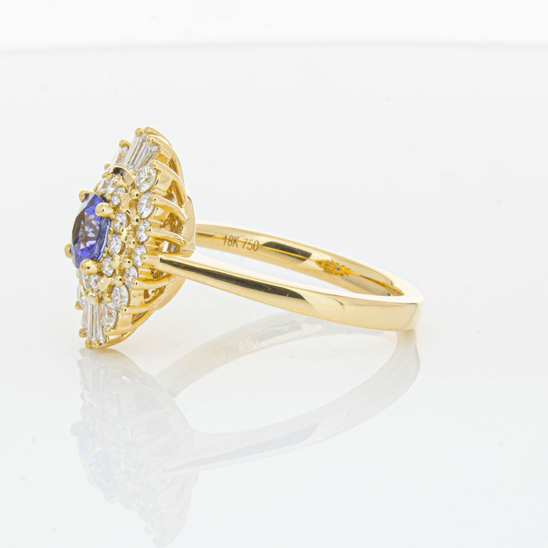 18ct Yellow Gold .71ct Sapphire & Diamond Kira Ring-Ring-Walker & Hall