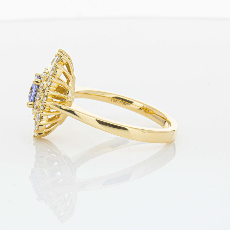 18ct Yellow Gold .71ct Sapphire & Diamond Kira Ring-Ring-Walker & Hall