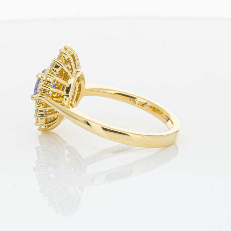 18ct Yellow Gold .71ct Sapphire & Diamond Kira Ring-Ring-Walker & Hall