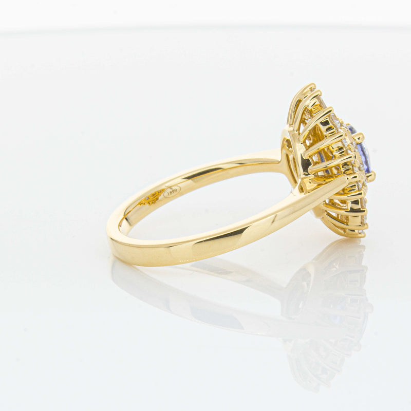 18ct Yellow Gold .71ct Sapphire & Diamond Kira Ring-Ring-Walker & Hall