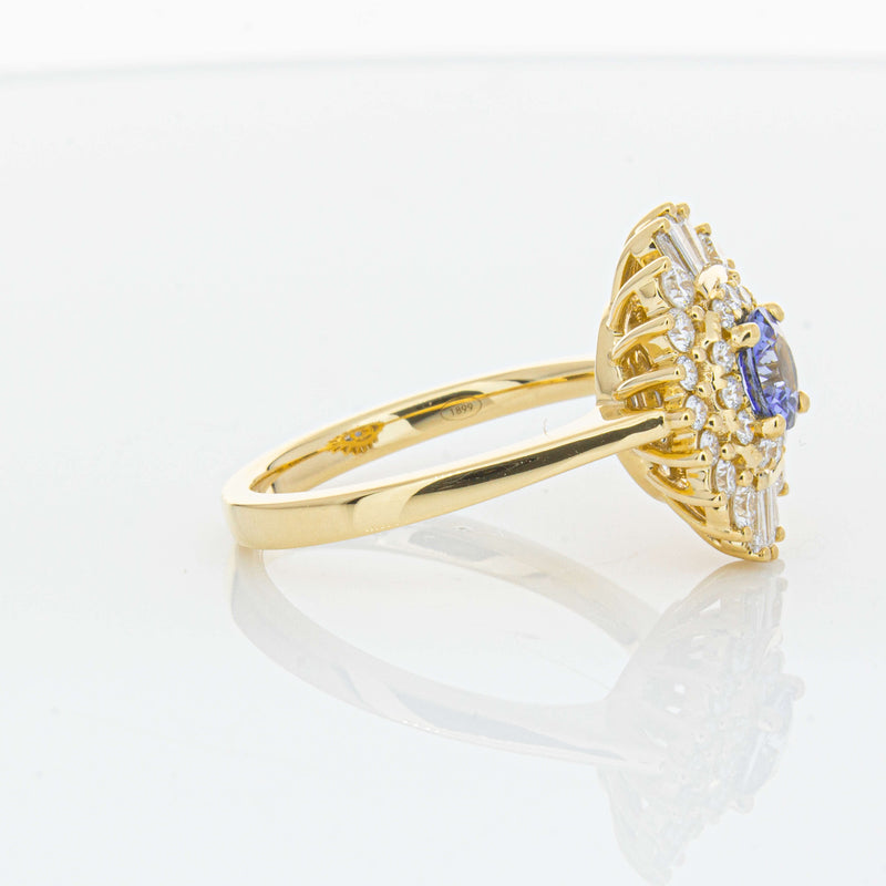 18ct Yellow Gold .71ct Sapphire & Diamond Kira Ring-Ring-Walker & Hall