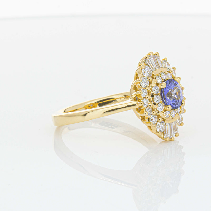 18ct Yellow Gold .71ct Sapphire & Diamond Kira Ring-Ring-Walker & Hall