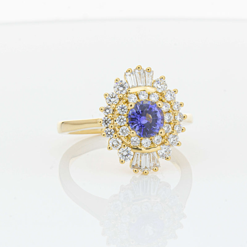 18ct Yellow Gold .71ct Sapphire & Diamond Kira Ring-Ring-Walker & Hall