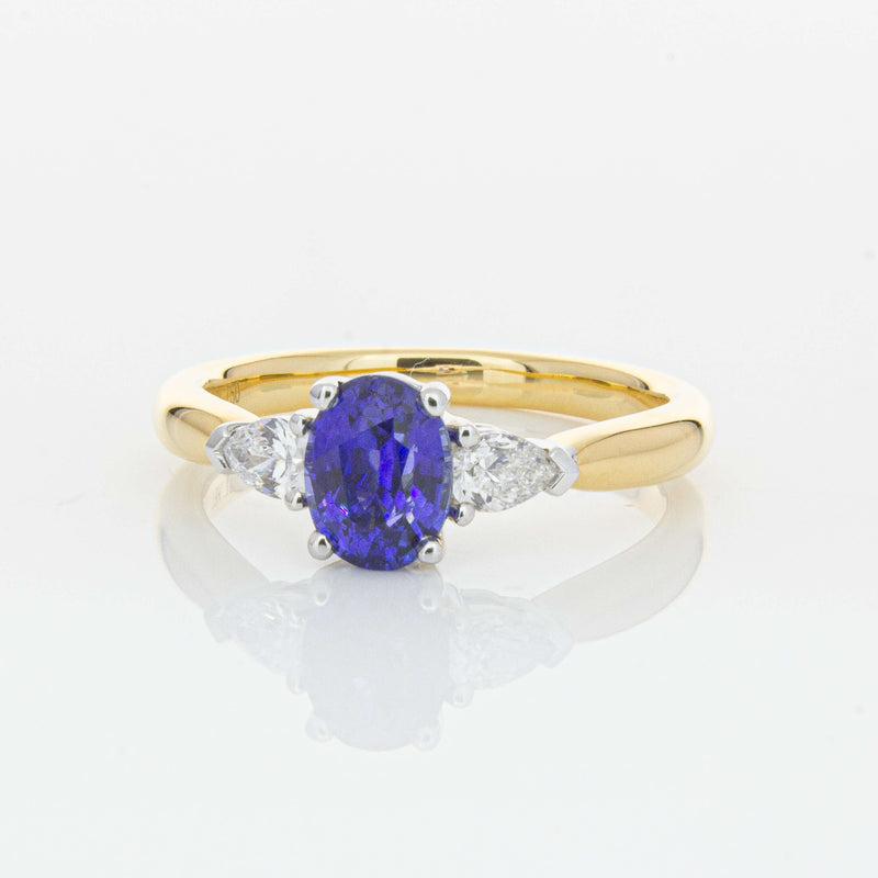 18ct Yellow Gold 1.25ct Sapphire & Diamond Ayla Ring-Ring-Walker & Hall