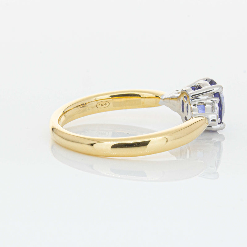 18ct Yellow Gold 1.25ct Sapphire & Diamond Ayla Ring-Ring-Walker & Hall