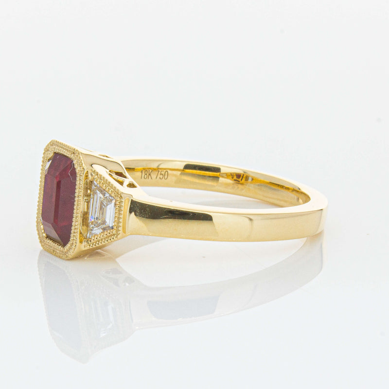 18ct Yellow Gold 1.59ct Ruby & Diamond Ring-Ring-Walker & Hall