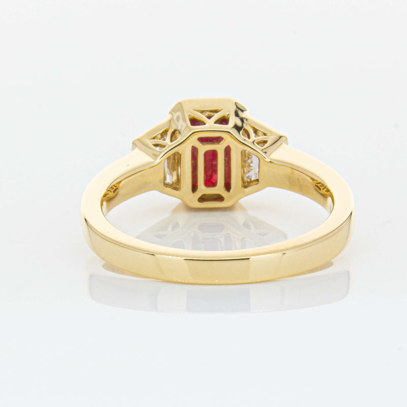 18ct Yellow Gold 1.59ct Ruby & Diamond Ring-Ring-Walker & Hall