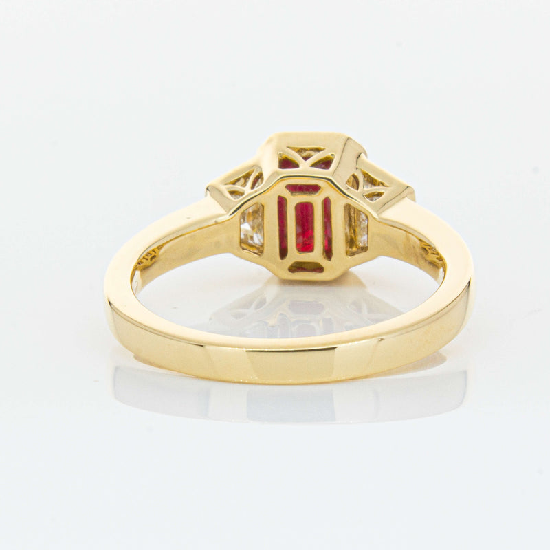 18ct Yellow Gold 1.59ct Ruby & Diamond Ring-Ring-Walker & Hall