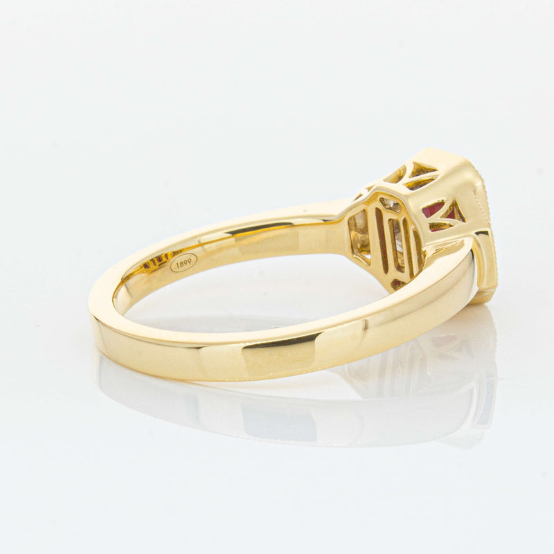 18ct Yellow Gold 1.59ct Ruby & Diamond Ring-Ring-Walker & Hall