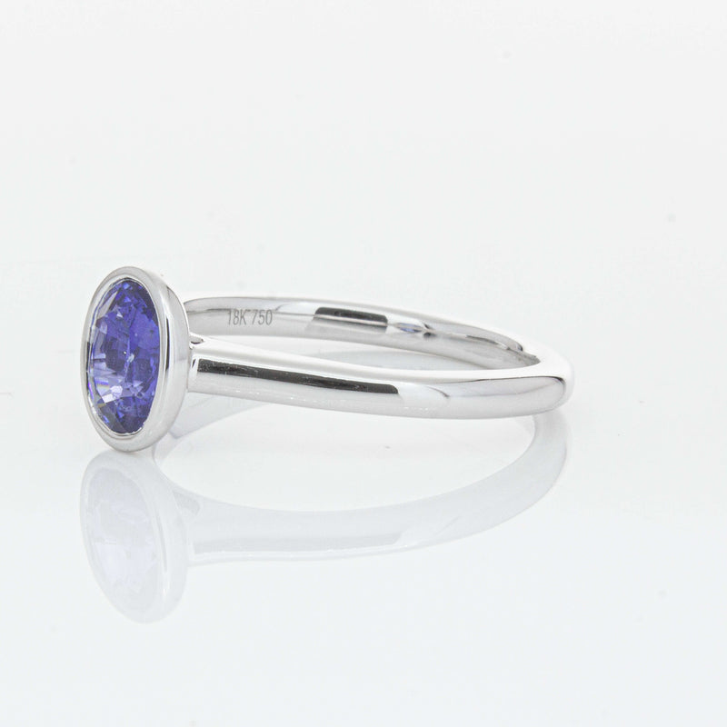18ct White Gold 1.14ct Sapphire Natalia Ring-Ring-Walker & Hall