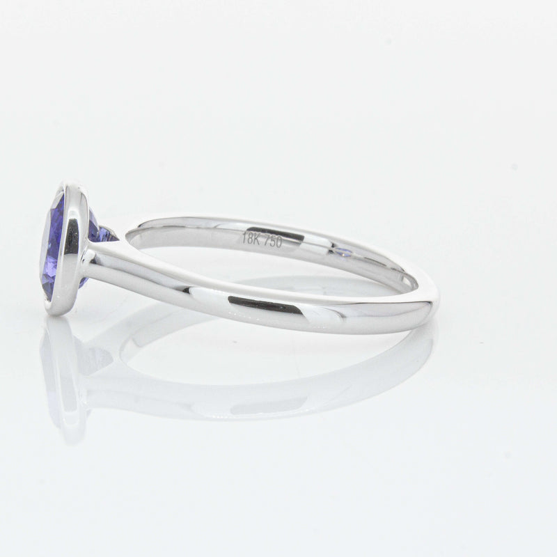 18ct White Gold 1.14ct Sapphire Natalia Ring-Ring-Walker & Hall