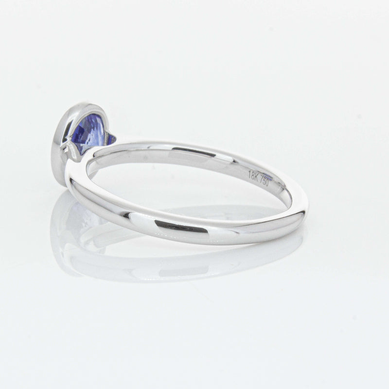 18ct White Gold 1.14ct Sapphire Natalia Ring-Ring-Walker & Hall