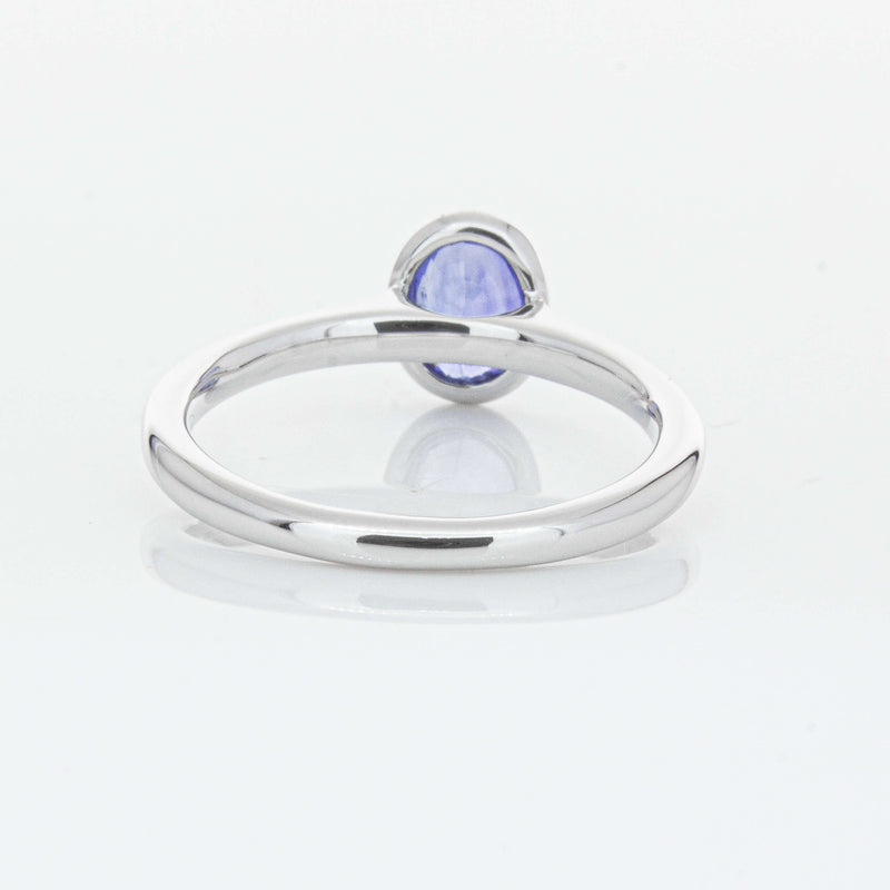 18ct White Gold 1.14ct Sapphire Natalia Ring-Ring-Walker & Hall