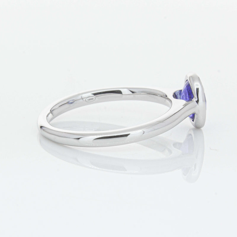 18ct White Gold 1.14ct Sapphire Natalia Ring-Ring-Walker & Hall