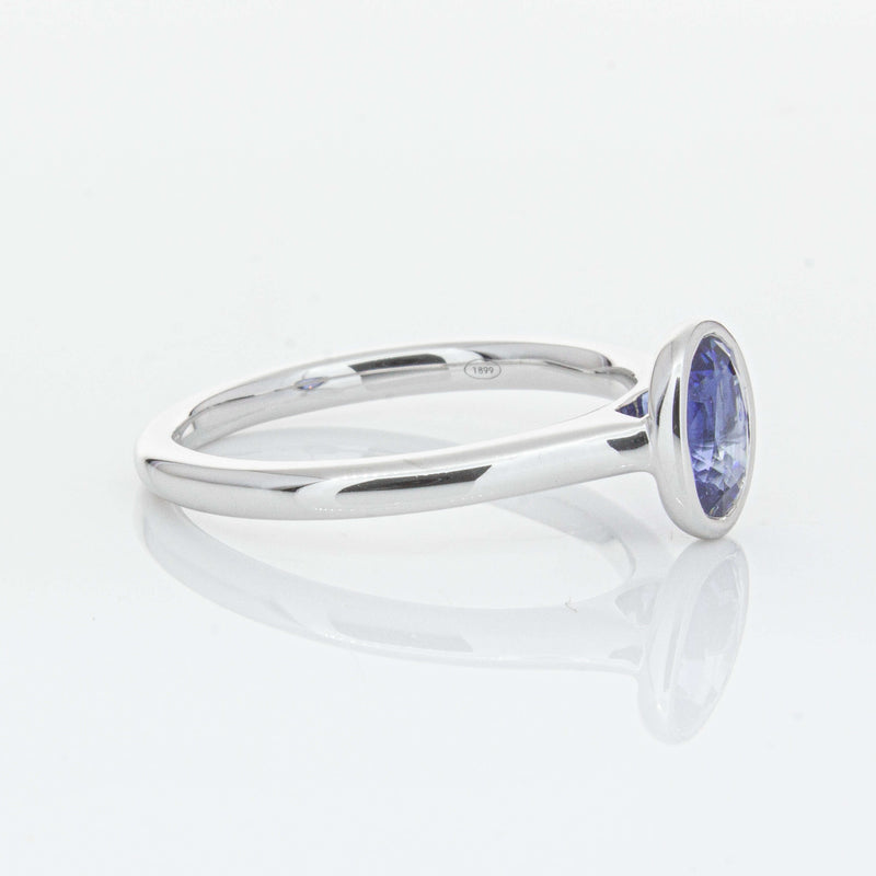 18ct White Gold 1.14ct Sapphire Natalia Ring-Ring-Walker & Hall