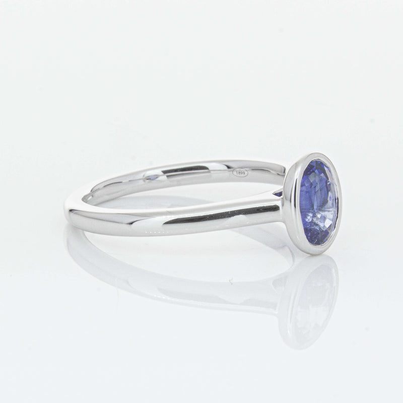 18ct White Gold 1.14ct Sapphire Natalia Ring-Ring-Walker & Hall