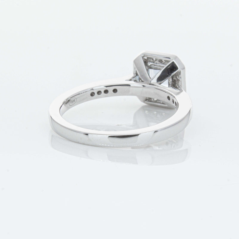 18ct White Gold .46ct Aquamarine & Diamond Mandalay Ring-Ring-Walker & Hall