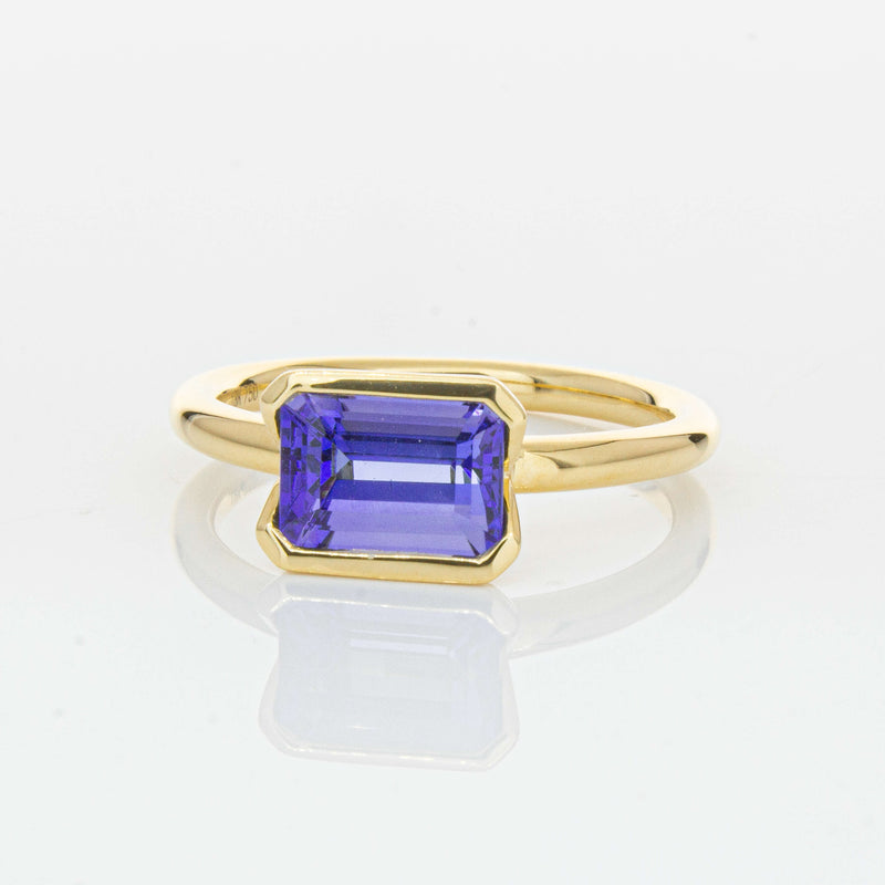 18ct Yellow Gold Tanzanite Elle Ring-Ring-Walker & Hall