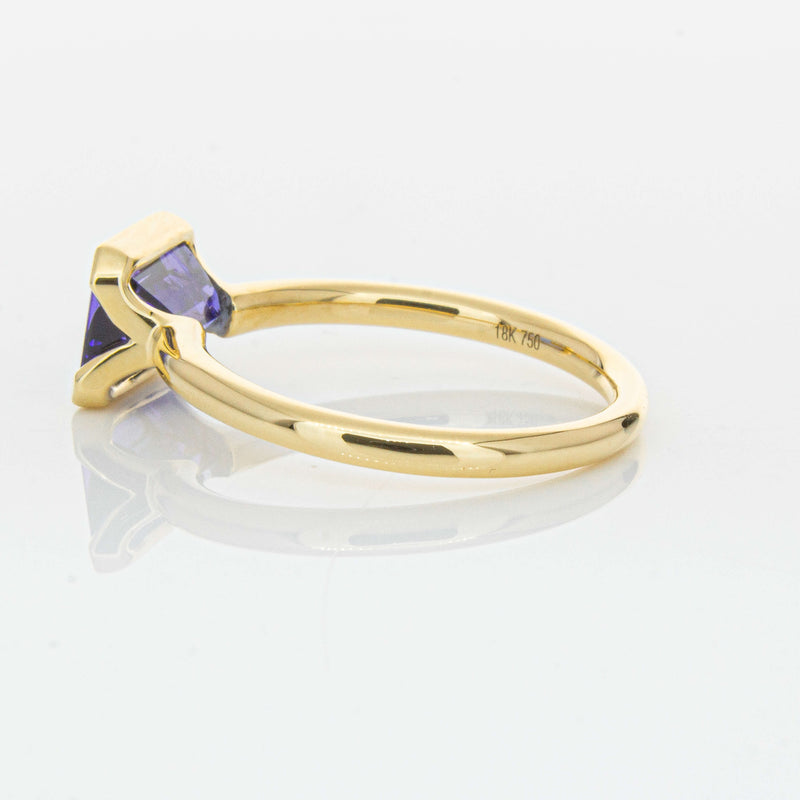 18ct Yellow Gold Tanzanite Elle Ring-Ring-Walker & Hall