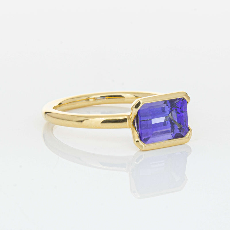 18ct Yellow Gold Tanzanite Elle Ring-Ring-Walker & Hall