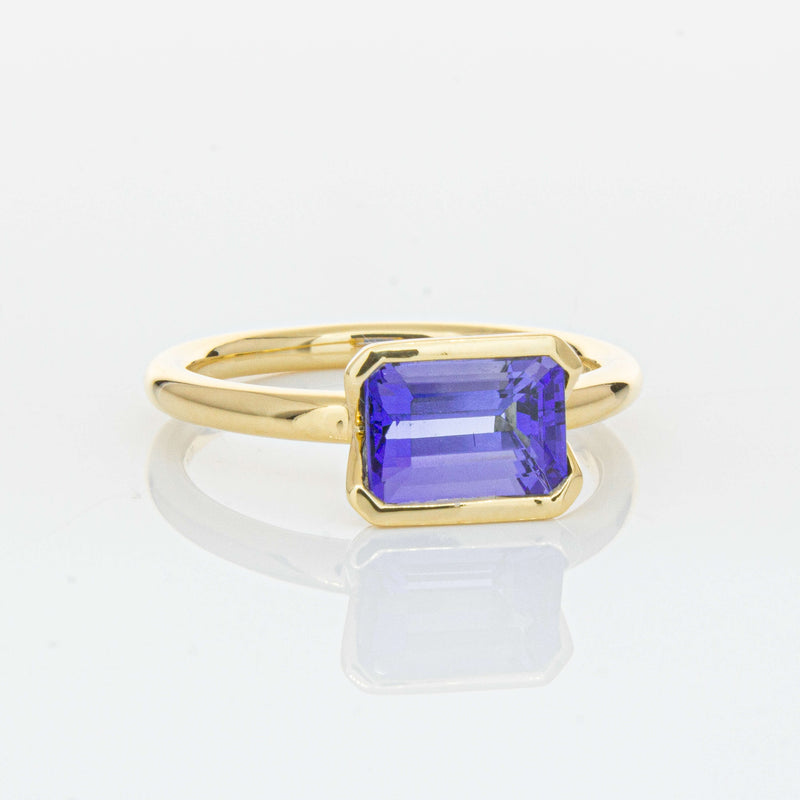 18ct Yellow Gold Tanzanite Elle Ring-Ring-Walker & Hall
