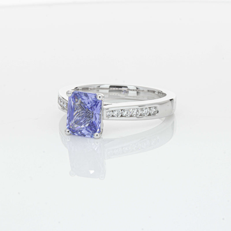 18ct White Gold 1.89ct Sapphire Avalon Ring-Ring-Walker & Hall