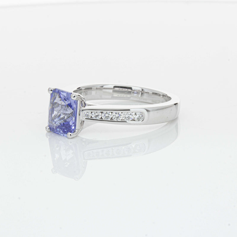 18ct White Gold 1.89ct Sapphire Avalon Ring-Ring-Walker & Hall
